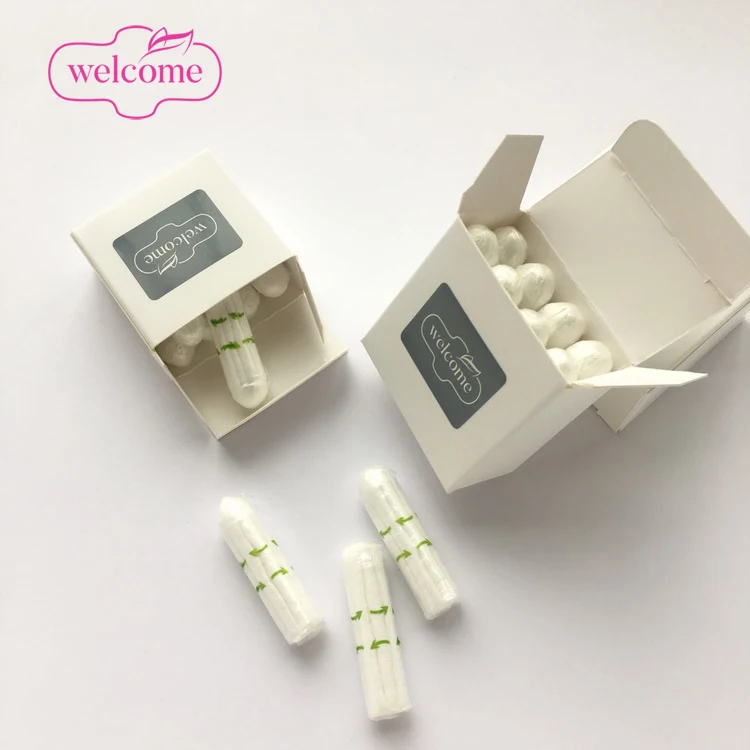 

Women health tampons private label certified organic tampons box finger tampon