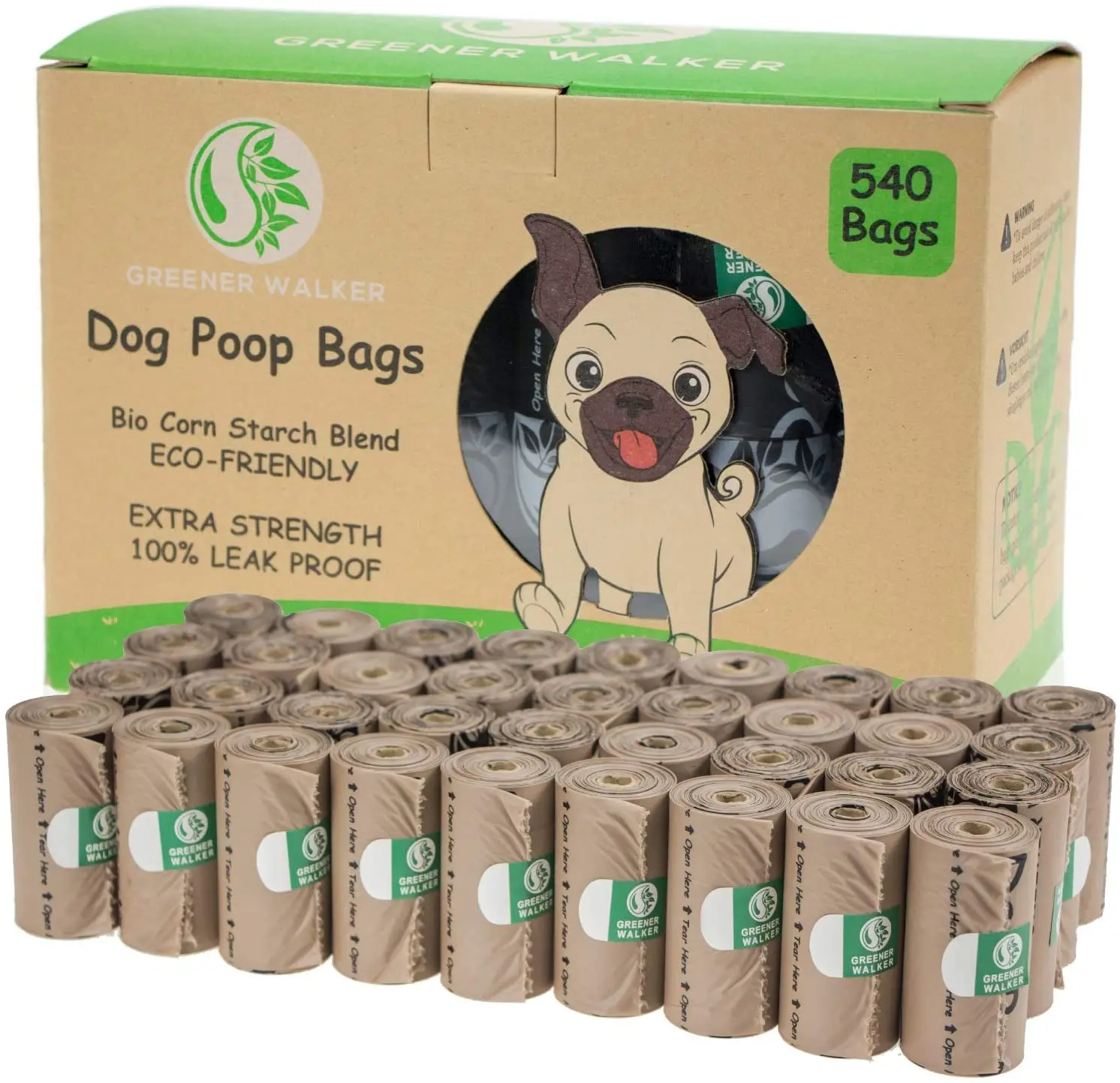 

Environment-friendly biodegradable certificated compostable dog poop bag, Customized color