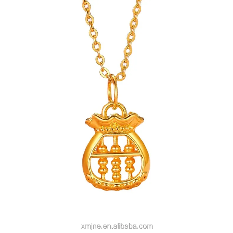 

Certified Pure Gold Abacus Pendant Pure Gold 999 Transfer Beads Ruyi Gold Pendant Wedding Gift Pendant For Men And Women