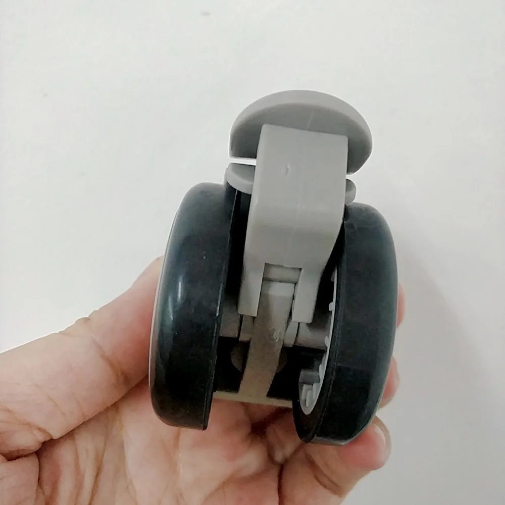 SSDJ Factory direct sale 2 inch 50mm medical screw universal castors wheels mute doule wheel furniture wheel