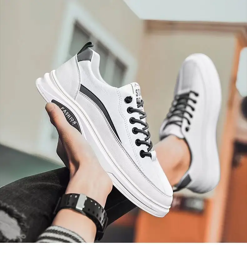

new leisure sports running shoes male student trend flat heels board