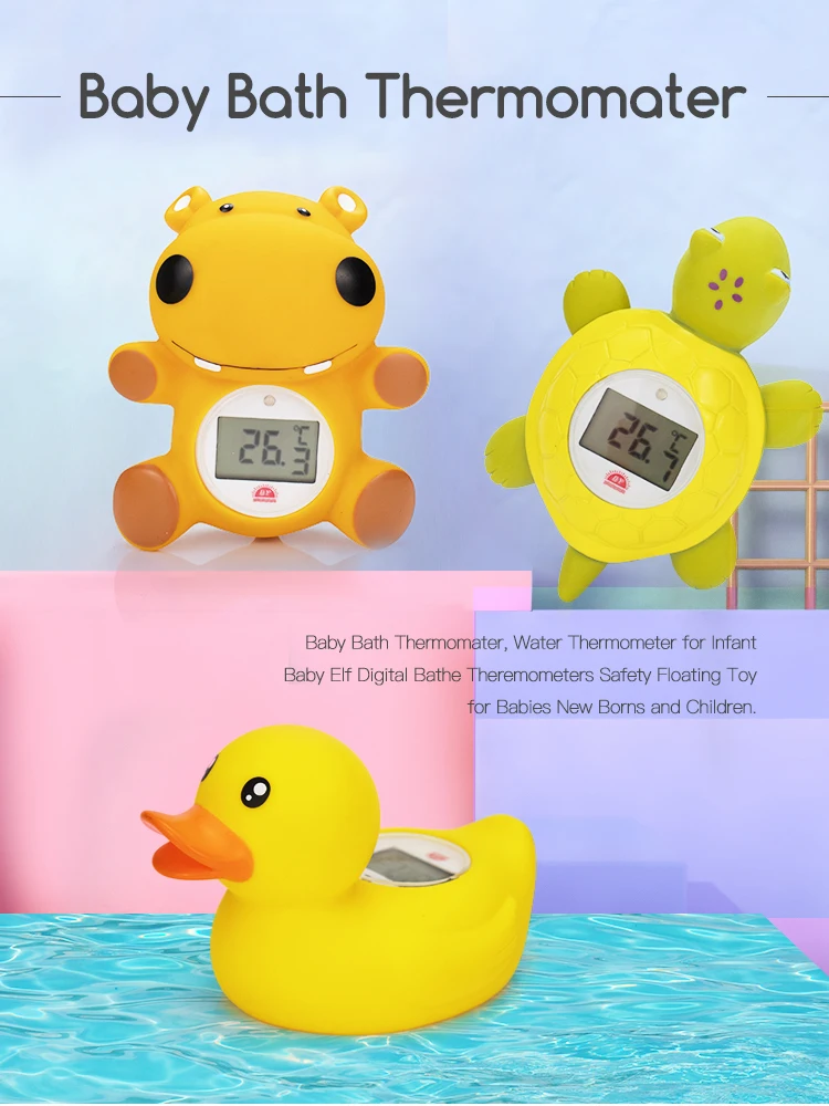 Kids Shower Floating Toy Digital Temperature Measuring Baby Bath Water