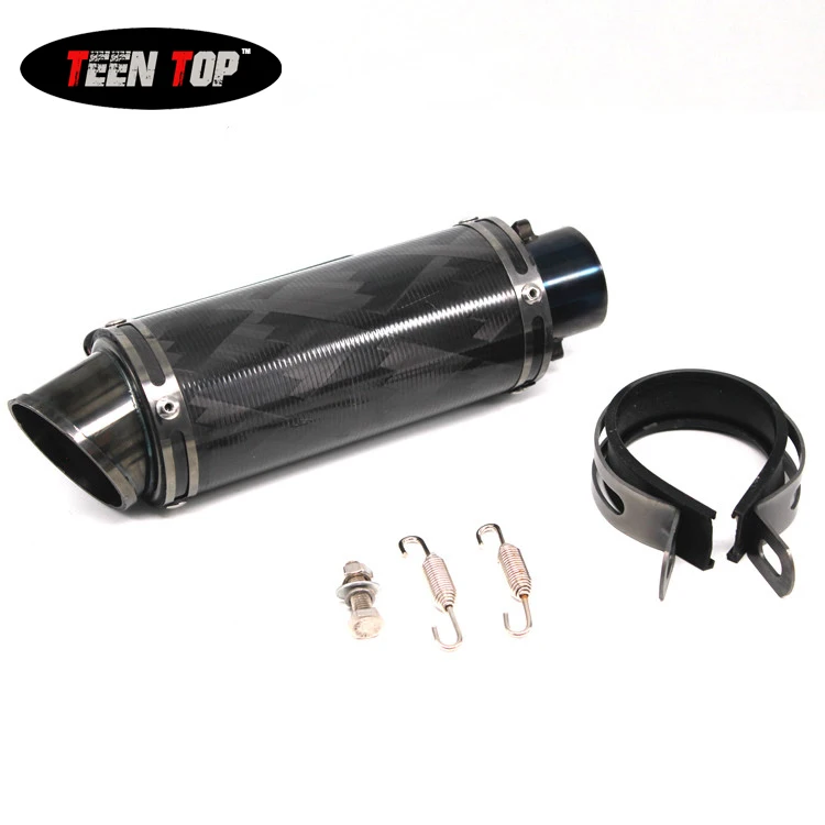 

Teen Top China motorcycle exhaust system universal moto escape motorbike silencer for Suzuki, Black color