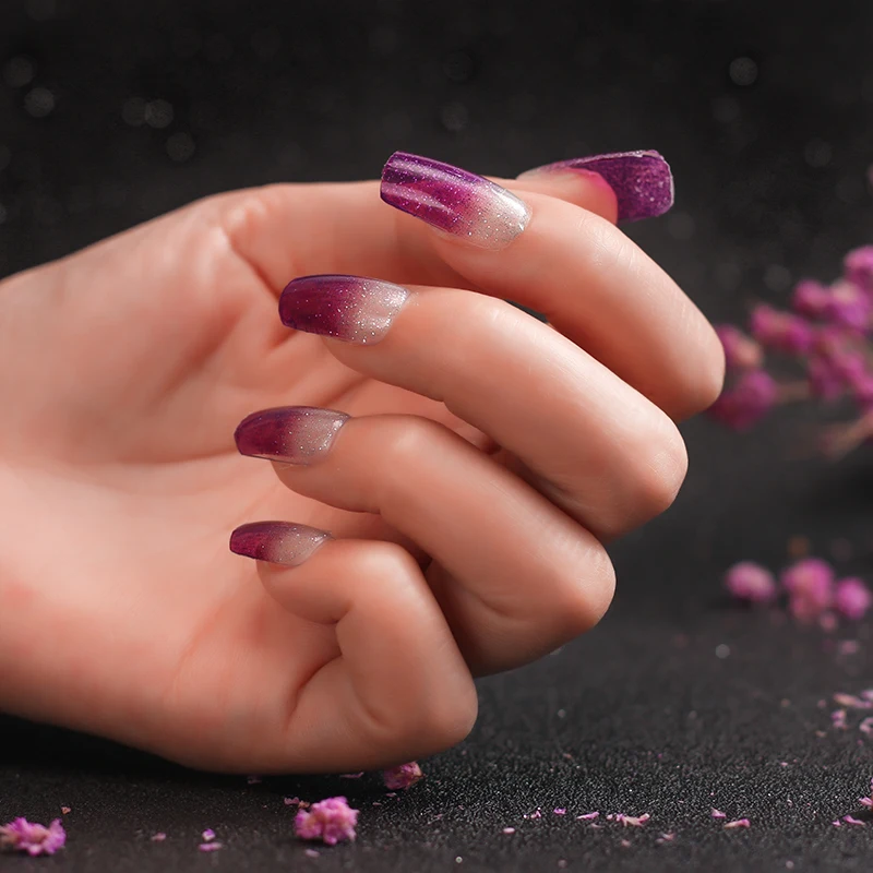 

Gel Nail Sticker Stick Up Gel Color Strip High Glossy Waterproof Long Lasting Real Gel Strips/Nail Wrap