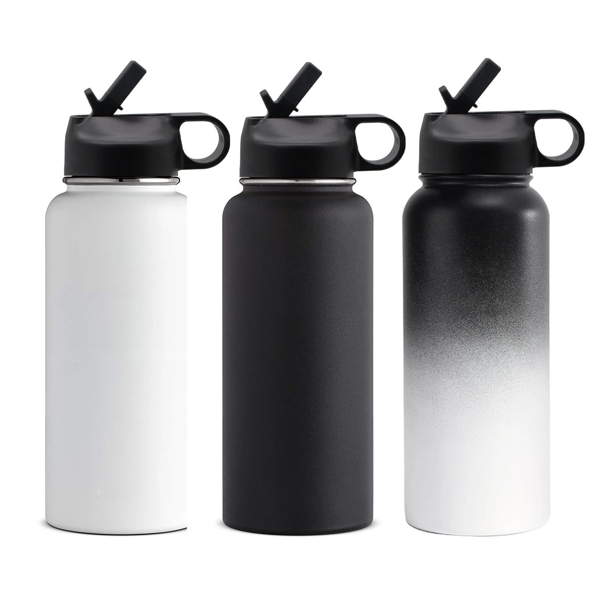 

Wevi Custom Logo High Quality Double Walled Stainless Steel Water Bottle With Straw, Customized color