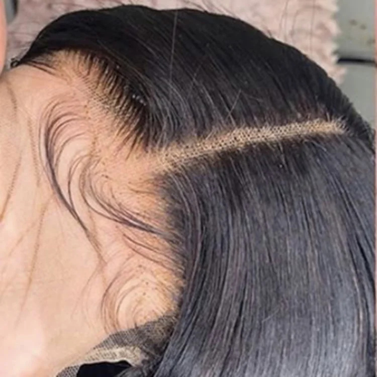 

Straight Hair 13x6 Transparent Lace Frontal Wig Human Hair HD Lace Front Wigs for Black Women Baby Hair Pre plucked