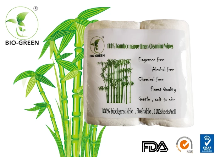 
disposable nonwoven cleaning wipes,soft, biodegradable, flushable 