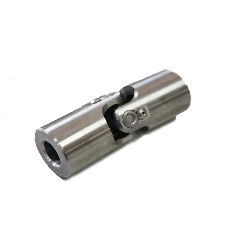

Polished Stainless Steel C45 40Cr Double Single Steering Universal Joint For RC Cars Boats, Silver/black