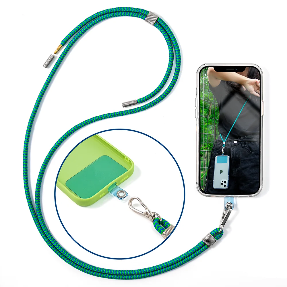 

Universal Neck Strap Phone Lanyard Tether Tab Pad Handy Phone Safety Patch For Iphone 13, Color of anchor: