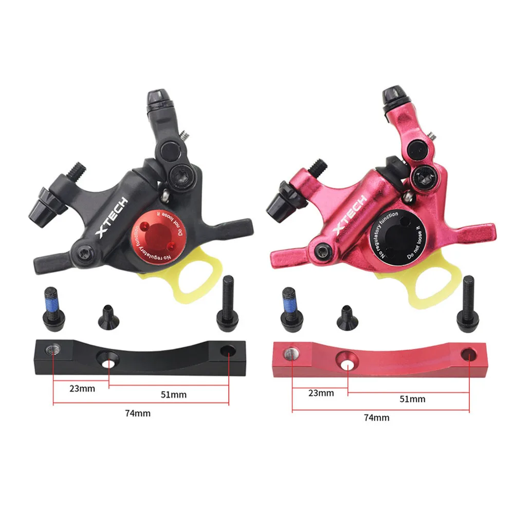 

ZOOM Electric Scooter Brake Caliper For M365 Pro 110mm 120mm Brake Disc Rotors With Adapter Scooter Parts, Red /blue /purple/ black/ color