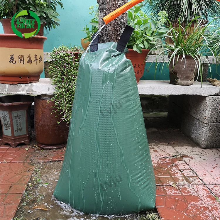 

15 gallon 20 gallon Slow Release Infusion Irrigation Watering Bag Tree Planting Plastic Bag, Green/custom