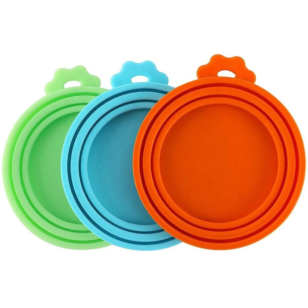 

Reusable Storage Container Cover Silicone Cat Dog Pet Food Can Cover Lids