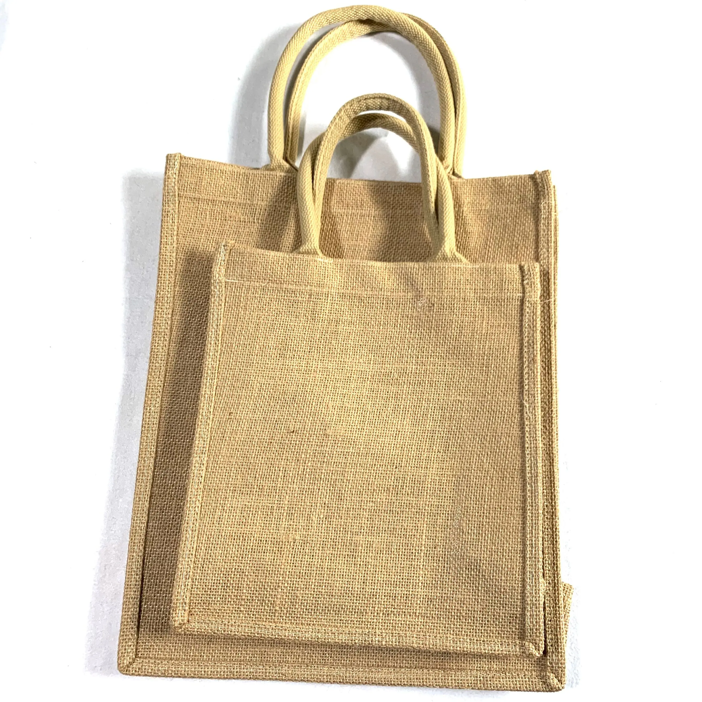 

Customize promotional reusable eco friendly jute bag tote, Natrual jute colour, any custom logo accepted