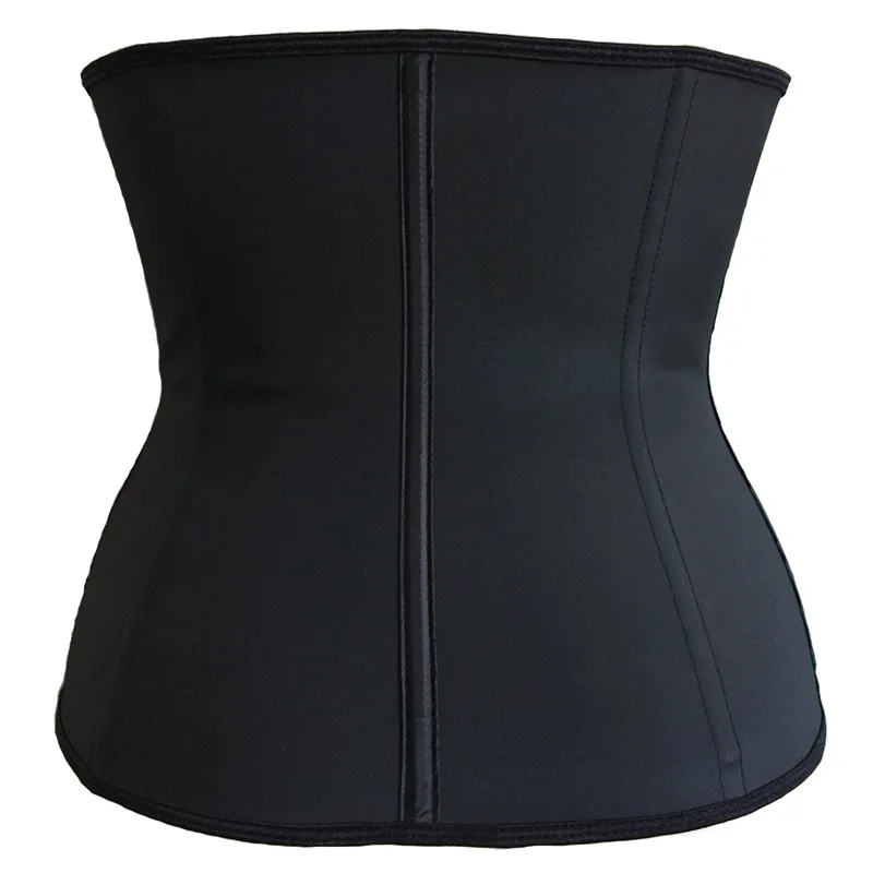 

Hot style sports fitness belly waist rubber garment latex corset zipper corsets waist sealing