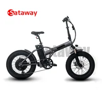 

Sataway high quality 20 inches 1000W e foldable fat tire folding electric bicycle bike/e bike in stock