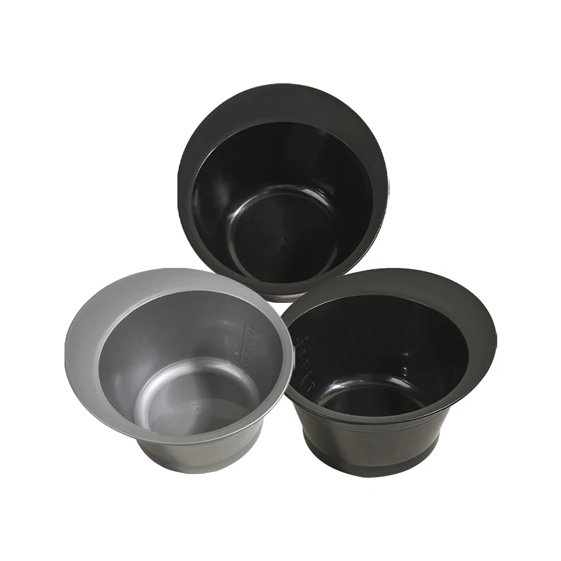 

women men other hair styling tools custom logo hair dye oval black grey color bowl with handle hair color bowl