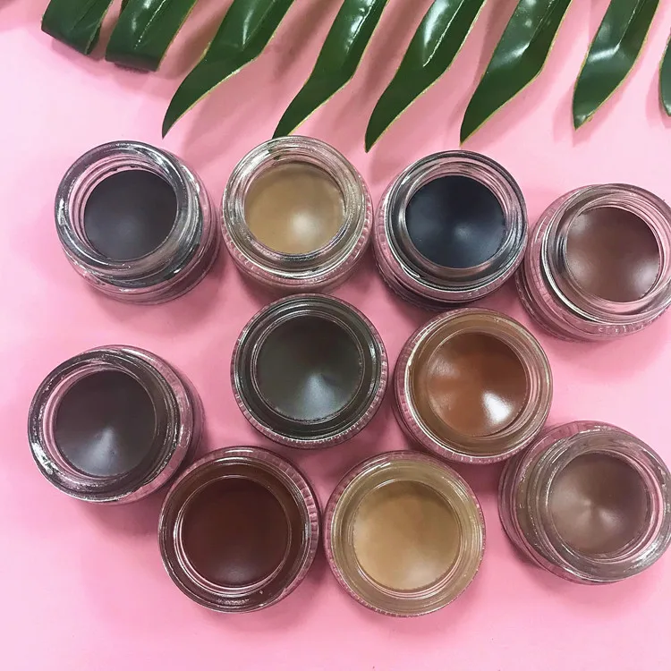 

Wholesale Waterproof Eyebrow Gel OEM 10 Colors Permanent vegan eyebrow pomade