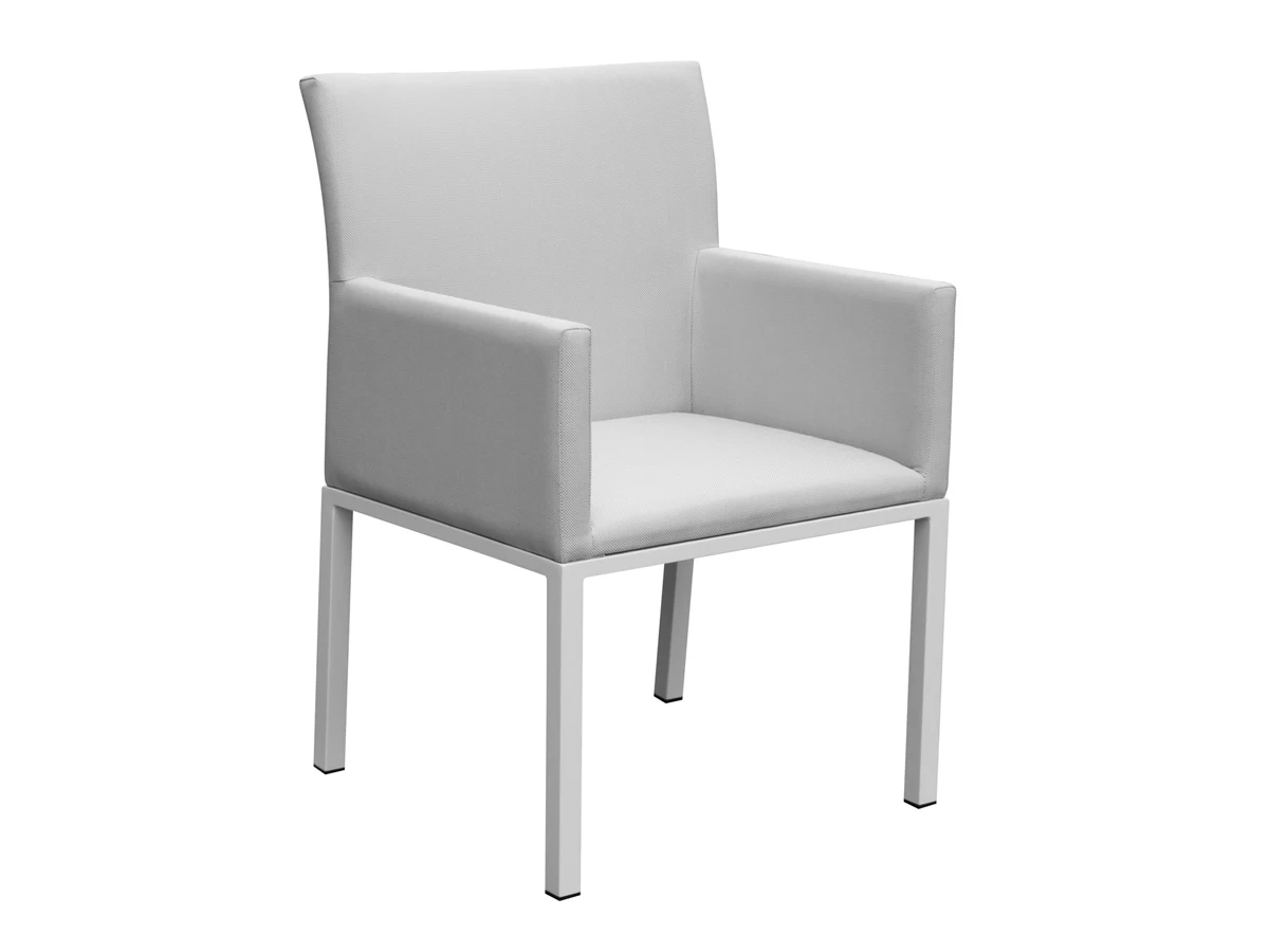 Commercial Aluminum Frame Teak Wood Top Dining Table Set For Indoor