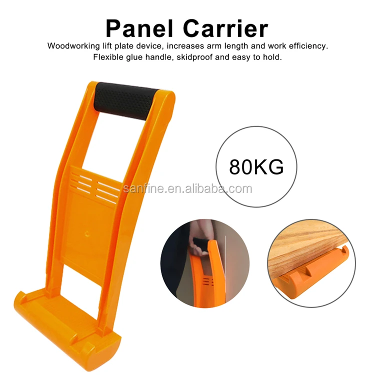 80kg Load Tool Panel Carrier Gripper Handle Carry Drywall Plywood Sheet ABS  1R4 