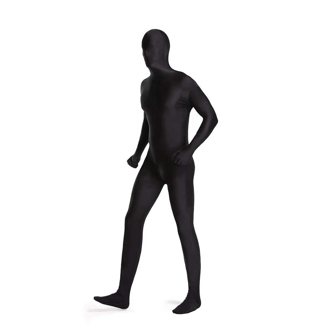 
Halloween Party Black Nylon Spandex Whole Body Jumpsuit Full Bodysuits Cosplay Costume Catsuit Zentai Suit For Women Men Unisex 