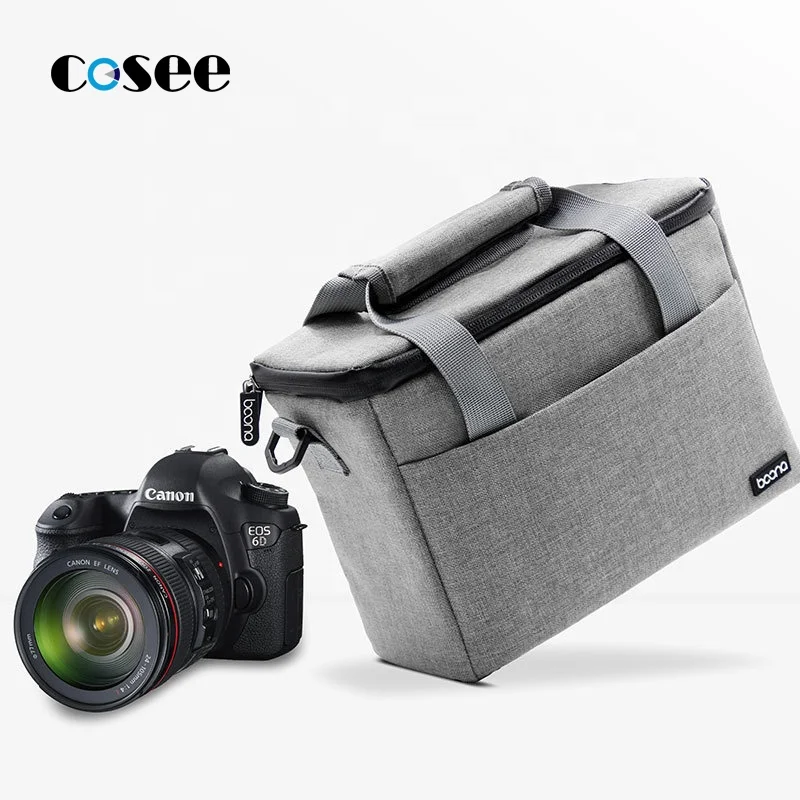 

Travel Large DSLR Gadget Camera Bag, SLR Oxford Vintage Padded Shoulder Bag with Rain Cover for Lenses, Cables, Accessories