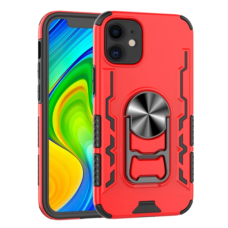 

Hot sale tpu pc protection shockproof bracket phone cover back case for iphone 11