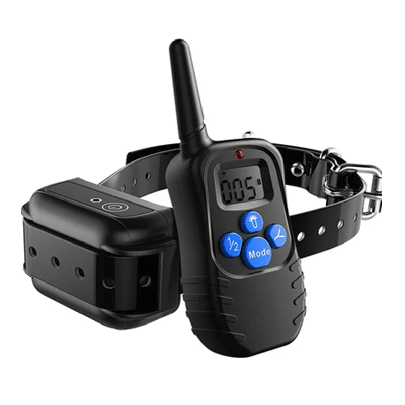 

Dog Anti Bark Collar Pet Electric Remote Control Rechargeable Anti Barking No Shock Vibrate Pet Training Dog Bark Collar, Black