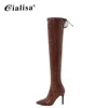 Sexy dthigh high delta cordura tactical shoes lady boots ladies high heel boots