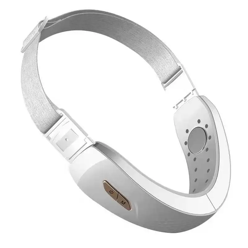 

2021 Hot Sell White Color V Shape Face Lift Belt Professional Facial Slimming Tightening EMS Skin Care, Silver, red