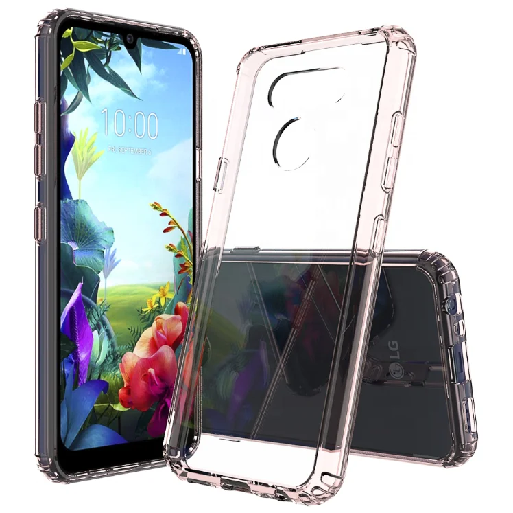 

For LG K40S cell phone shockproof acrylic hard transparent tpu phone case For LG Harmony4, Multi-color, can be customized
