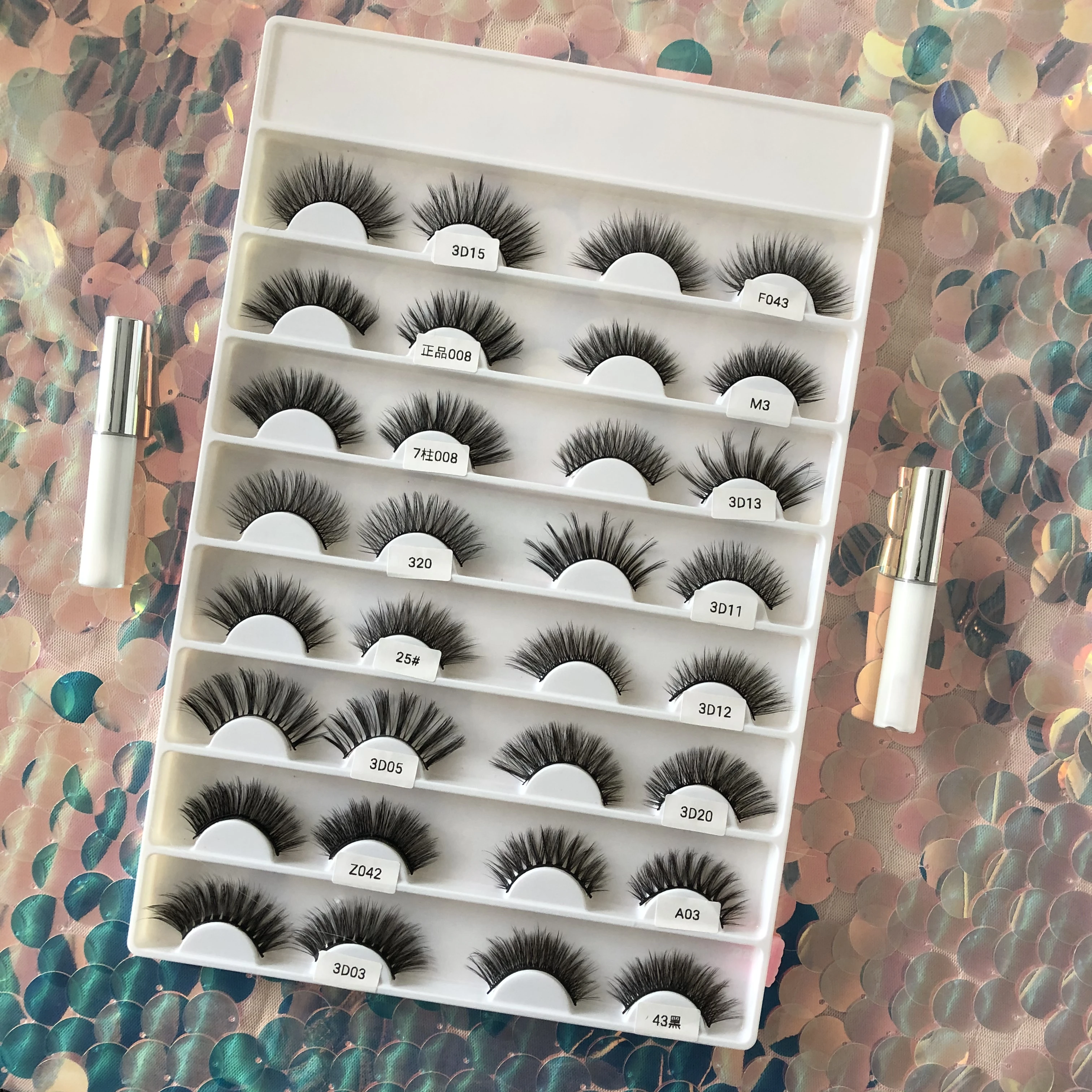 

ODM OEM Natural 3D Layered Look False eyelashes Wholesale Private Label Strip Faux Mink Eyelash False Lashes