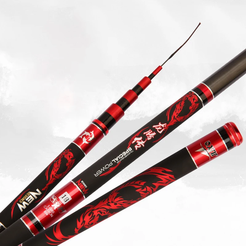 

Jetshark Hot sale Wholesale 19 2.7m-6.3m carbon fiber Ultra light and ultra hard hand platform fishing pole Carp Fishing Rods