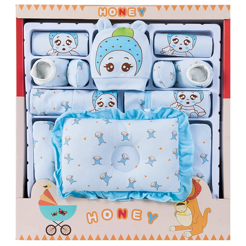 YUAI Newborn Gift Box Clothes 100% Organic Cotton Infants baby boy clothes 21pcs