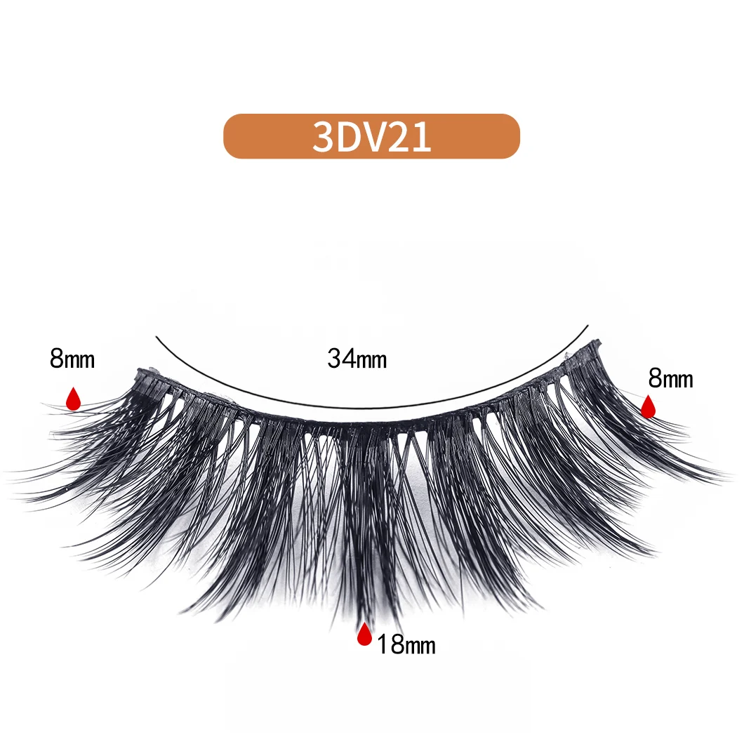 

New Arrival Own Brand Silk Private Label Wholesale 3D Faux Mink Eyelashes Curelty Free Vegan Faux Mink Lashes, Black color