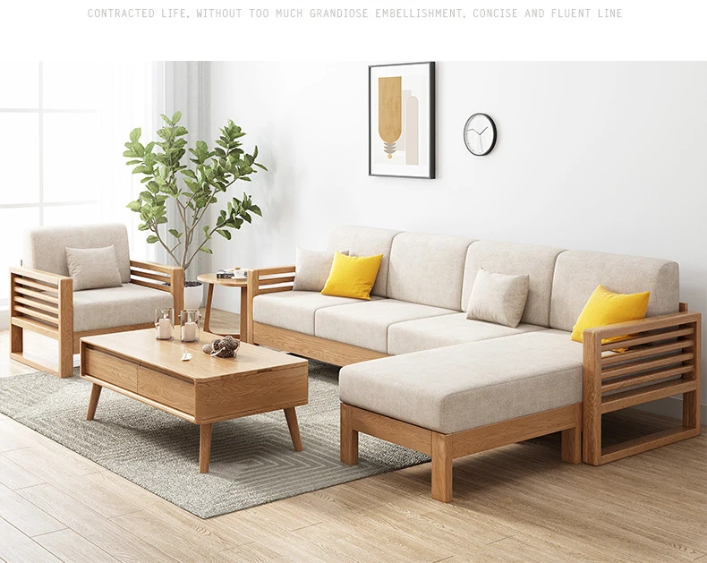 product-Natural woodenfurniture livingroom sectional Movable Foot step wood Sofa set-BoomDear Wood-i-2