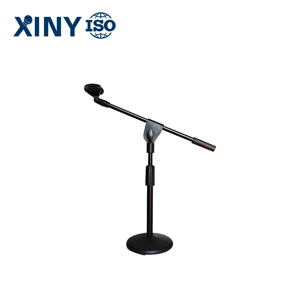 

High Quality Round Base Mic Arm Microphone Stand For Home-studio Live Show