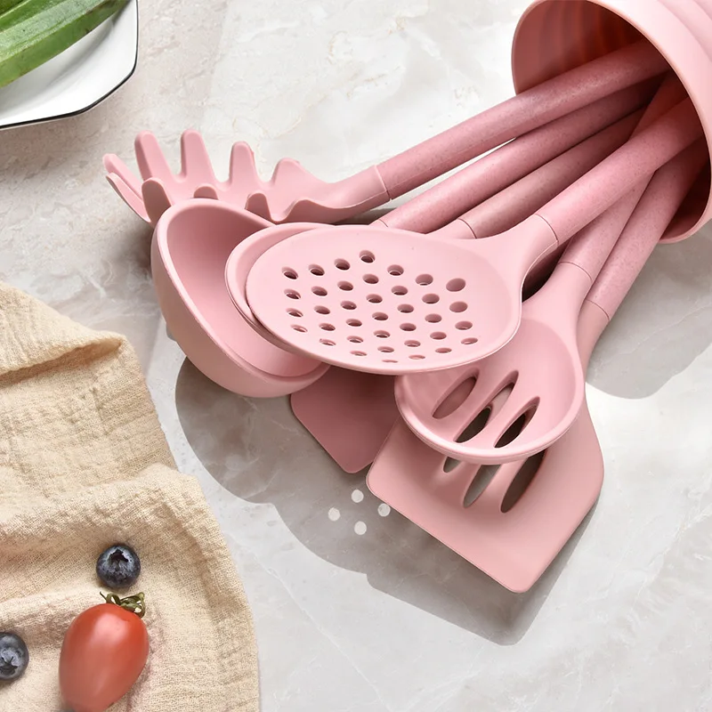 

Non-Stick Kitchen Accessories Cookware Set Wholesale 8pcs Silicone Kitchen Utensil set kitchen tools, Customer request