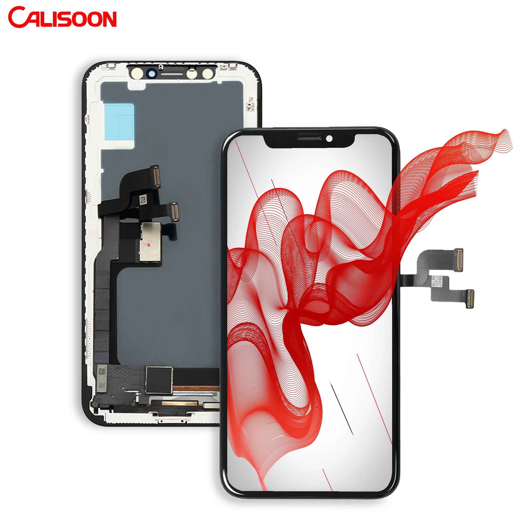 

Calisoon Factory Price LCD For IPhone X XR XS 11 Pro Max OLED For iphone x xs phone lcd touch screen Display for iphone, Black