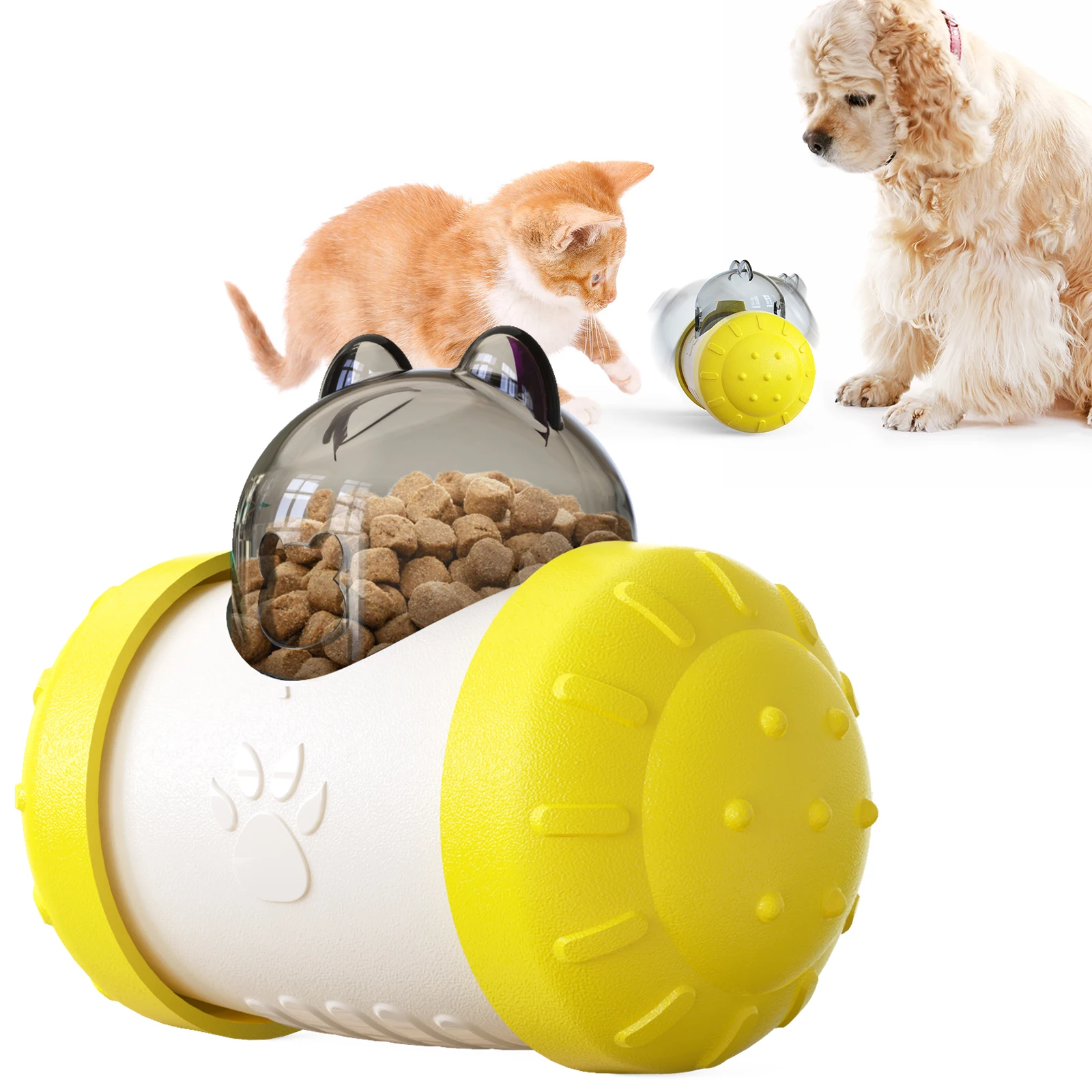 

High Quality Dog And Cat Food Dispensing Swing Bear Interactive Chase Toy Small Animal Smart Pet Toy