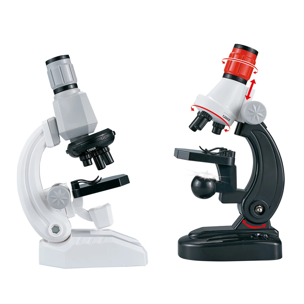 

Newest educational biological microscope science toys for kid with 1200X magnification explore equipment science educational toy