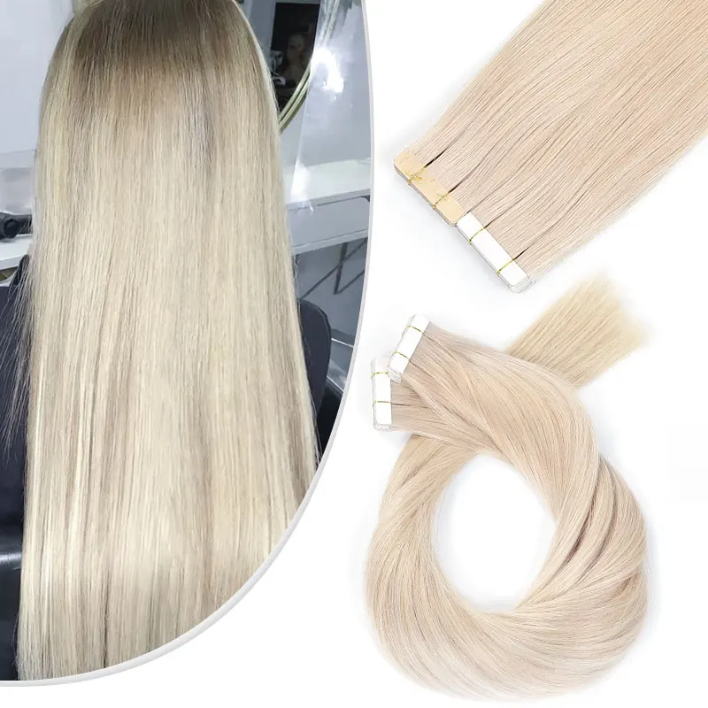 

Wholesale Piano Color Double Drawn Tape Remy Hair extension tape in virgin natural Straight Tape Hair Extension hair vendors