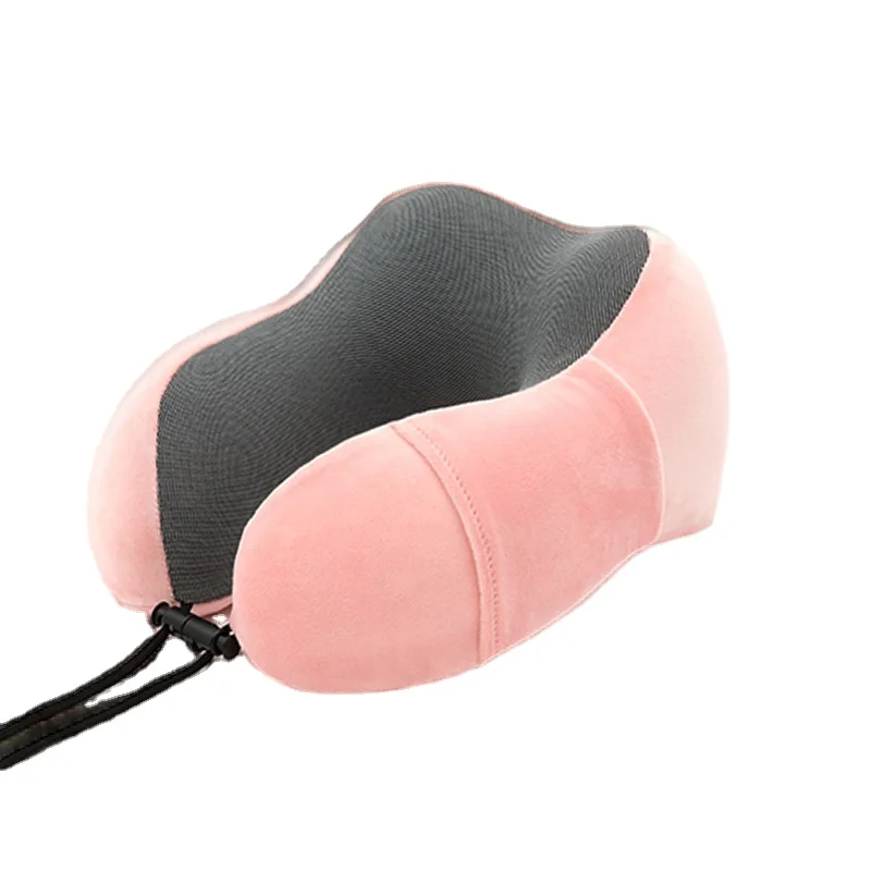 Pure Memory Foam Airplane Car Neck Protection Pillow Travel U-Shaped Folding Head Support Sleeping Rest Soft Pillow