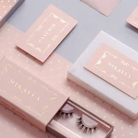 

create your logo private label false 3d mink eyelash box silk lash packaging custom eyelash packaging
