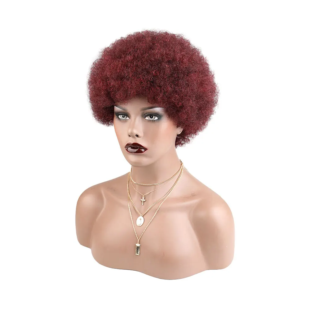 

Hot Sell Human Hair Wigs Kinky Curly Hair Brazilian Short Curly Wigs Jerry Curl Pixie Cut Wigs Human Hair free shipping