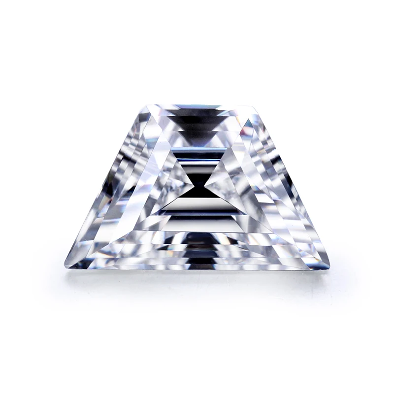 

Trapezoid cut genuine Stargem moissanite loose moissanite