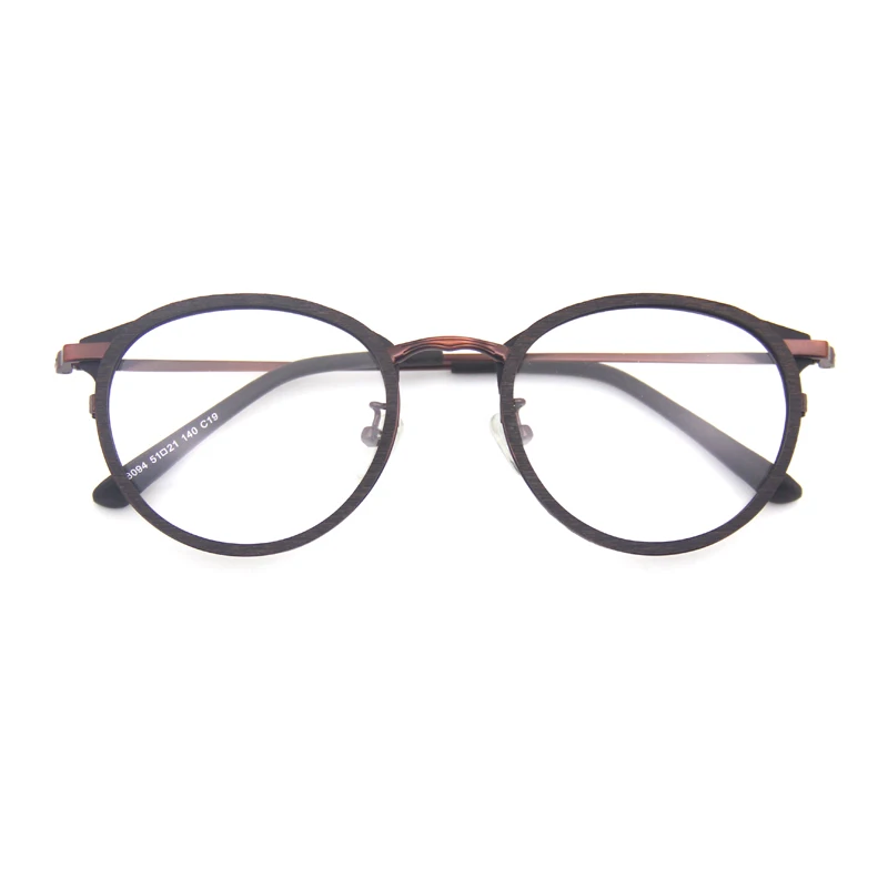 

Korean Designed Acetate unisex retro round metal optical frame eye glasses