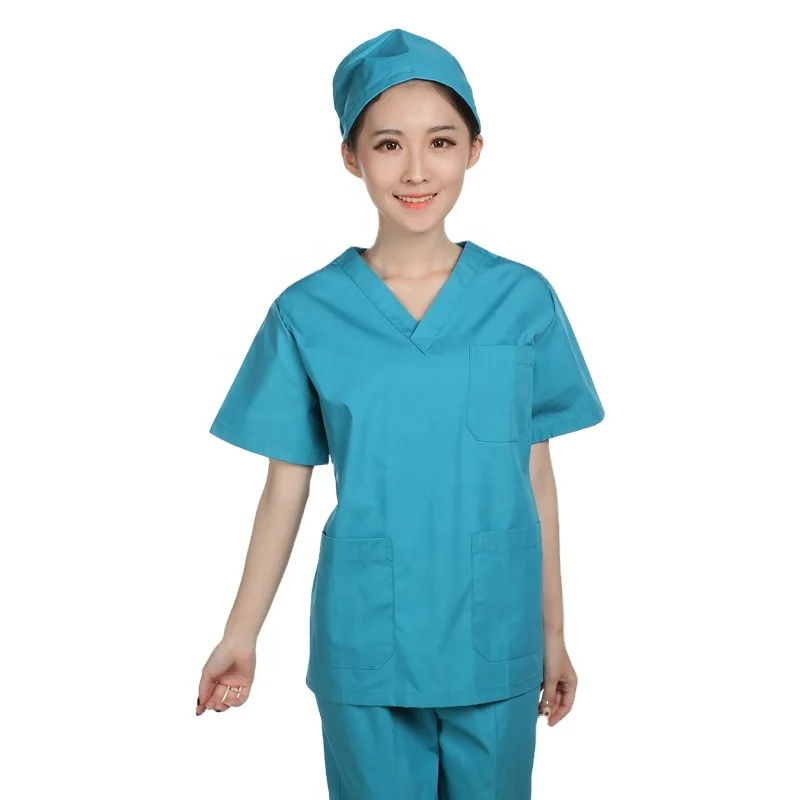 

Best Fashionable Scrubs Uniforms Nurses Scrub Sets, Lake blue