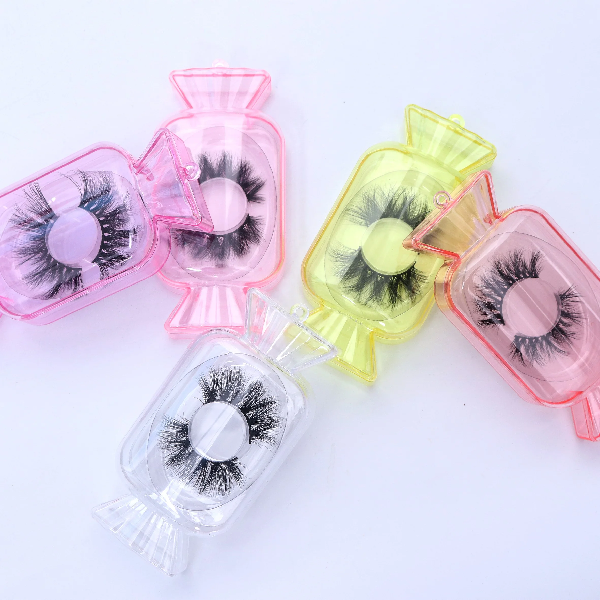 

Made In China Eyelashes Private Label Fur Handmade 3D Natural with Customized Box Silk Eyelash