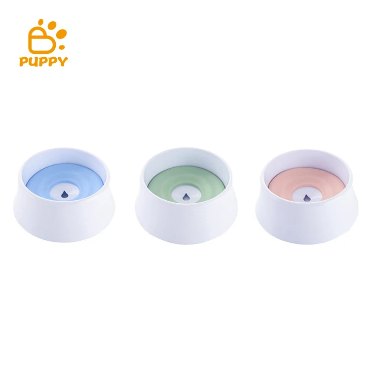 

Pet Buoyancy Bowl Detachable Controllable Water Isolation Dust Safety Material Pet Bowl cat Dog Water Bowl, Blue, pink, green