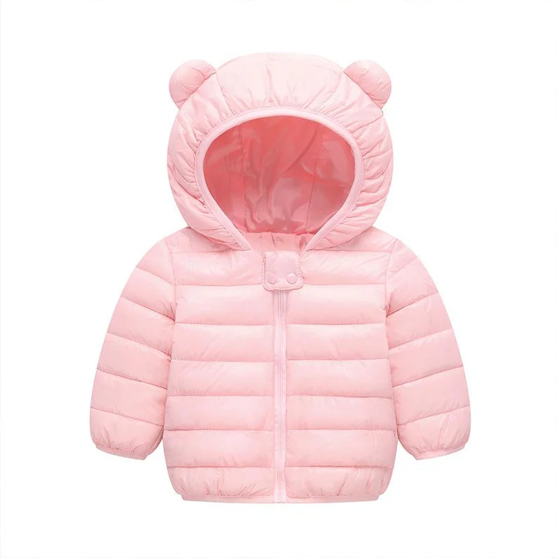 

Baby Down Jacket Winter Hooded Coat Puffer Jacket Lightweight Toddler Girl Outerwear Outfits, Picture shows